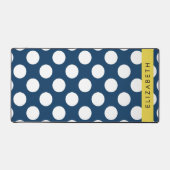 Pois Bleus de la Marine, Motif Pot Polka, Votre No (Recto)