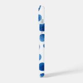 Pois bleus. Motif nautique de marine aquarelle (Côté gauche)