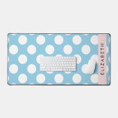 Pois Bleus, Motif Polka Dot, Votre Nom (Clavier et souris)