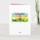 "Pois chiches !" Carte Anniversaire #101 (Dos)