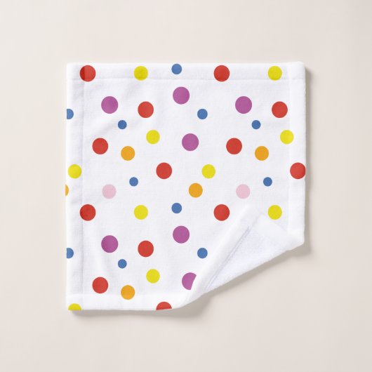 Pois coloré (Gant de toilette)