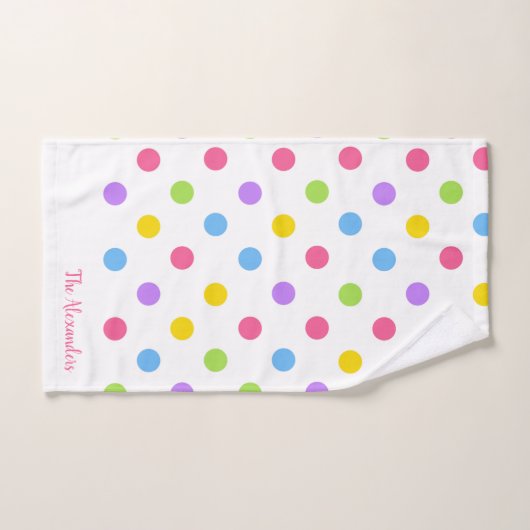 Pois coloré (Serviette à main)