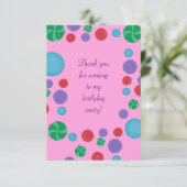 Pois coloré merci cartes (Debout devant)