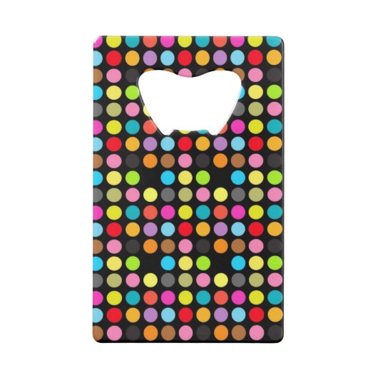 Pois colorés sur noir (Dos)