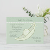 Pois dans un Baby shower de pois Invitation (Debout devant)