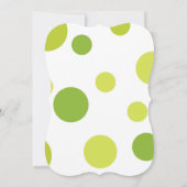 Pois dans un Baby shower Jumeaux Pod Invitation (Dos)