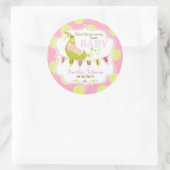 Pois dans un bébé pod fille Merci Étiquette (Sac)