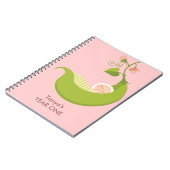Pois dans un carnet de bébé de fille de cosse (Côté gauche)