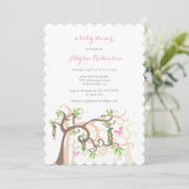 Pois dans un invitation de douche de bébé de (Debout devant)