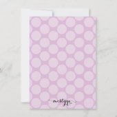 Pois dans un Merci de baby shower de fille de (Dos)