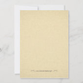 Pois dans une invitation de baby shower de cosse (Dos)