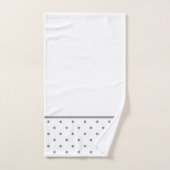 Pois d'aquarelle mini gris (Serviette à main)