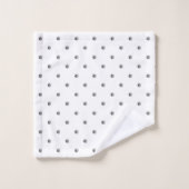 Pois d'aquarelle mini gris (Gant de toilette)