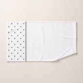 Pois d'aquarelle mini gris (Serviette à main)