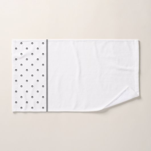 Pois d'aquarelle mini gris (Serviette à main)