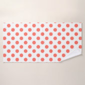 Pois de corail vivant sur blanc (Serviette de bain)