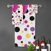 Pois de Monogramme rose chaud
