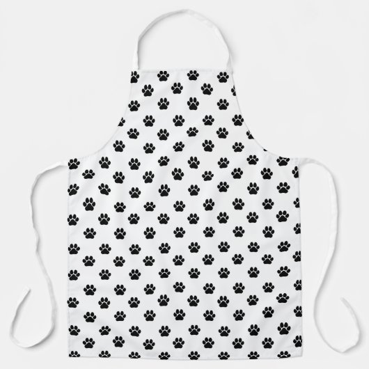 Pois de pied Papier à chiot imprimé long tablier (Recto)