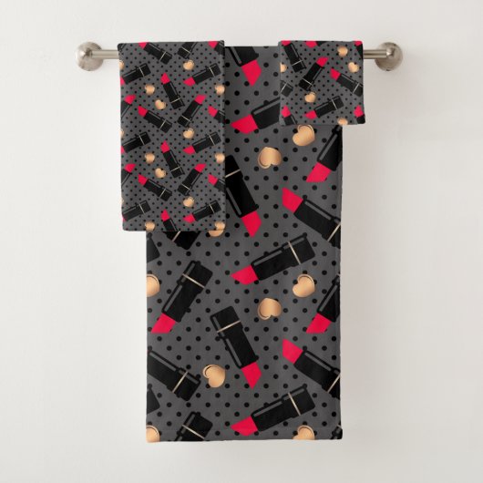 Pois de rouge rouge à lèvres cosmétique sans coutu (En situation)