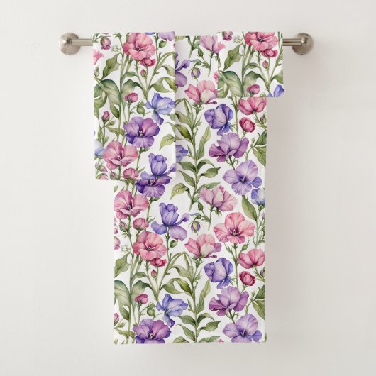 Pois de senteur roses et violets (En situation)