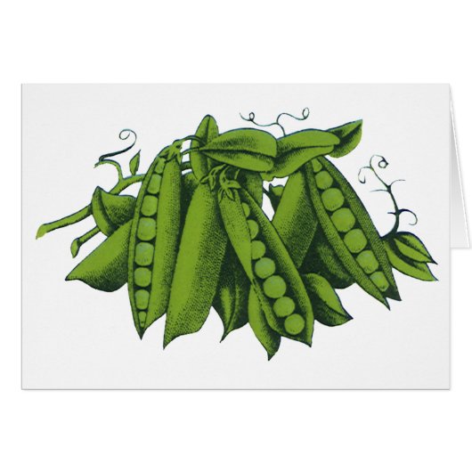 Pois de sucre vintage, aliments, légumes sains (Devant horizontal)