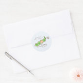 Pois de Whimsical dans un Sticker de Baby shower d (Enveloppe)