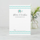 Pois d'éléphant bébé sur conseil de douche blanche (Debout devant)