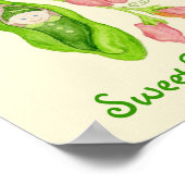 Pois doux Baby Girl affiche d'art (Coin)