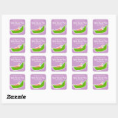 Pois doux dans un Stickers (violet) (Feuille)