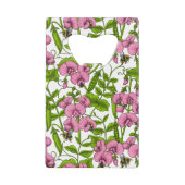 Pois doux et bourdons, rose, vert et blanc (Devant)