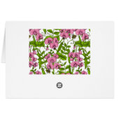 Pois doux et bourdons, rose, vert et blanc (Dos Horizontal)