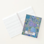 Pois doux Floral Livre de notes personnalisée (Intérieur)