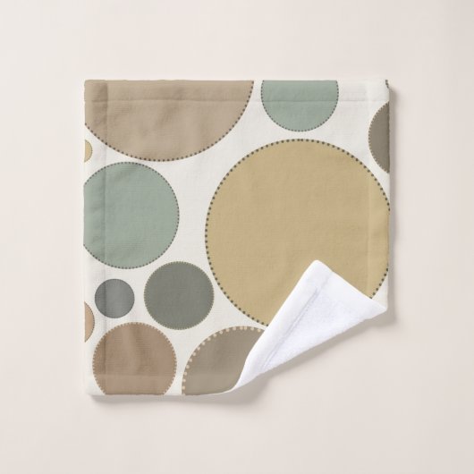 Pois doux neutres (Gant de toilette)