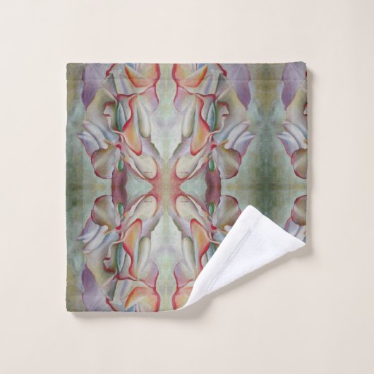 Pois doux rose vintage (Gant de toilette)