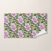 Pois doux roses et lavande (Serviette à main)