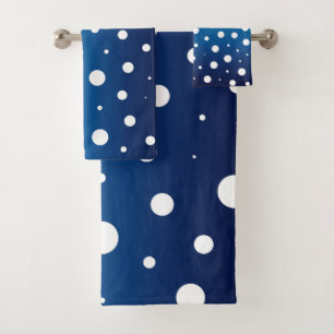 pois élégants - Bleu et blanc de l'océan