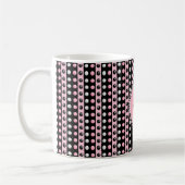 Pois en bandes Mug monogramme (Gauche)