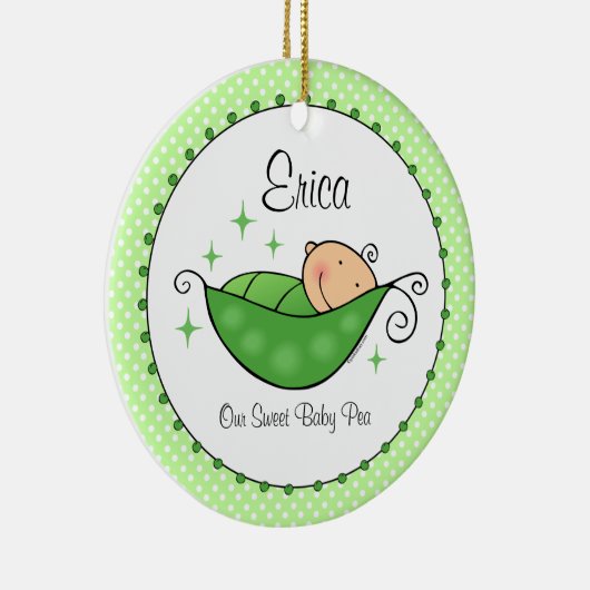 Pois en mon ornement personnalisé par cosse (Droite)