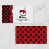 Pois et carte de maman de chariot (Devant / Derrière)