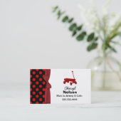 Pois et carte de maman de chariot (Debout devant)