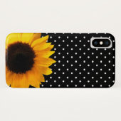 pois et Coque Sunflower iPHone X (Dos (Horizontal))