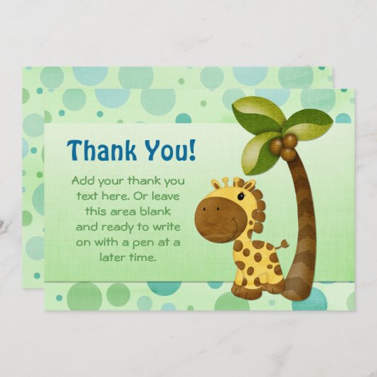 Pois et Giraffe - Merci (Devant / Derrière)