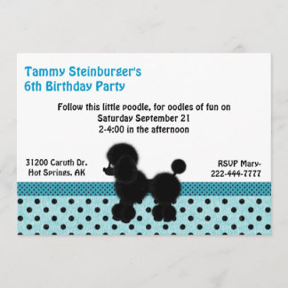Pois et invitation de fête d'anniversaire de