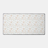 Pois et marguerites 2 - Blanc, Sable et Palm Green (Recto)