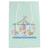 Pois et sac animal de cadeau de bébé de carrousel (Devant)