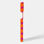 Pois Fuchsia orange (Côté droit)
