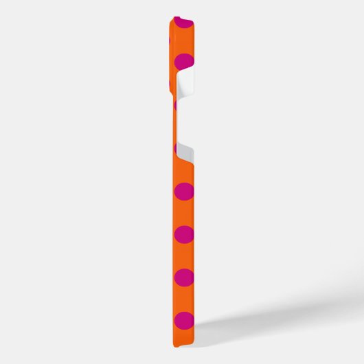 Pois Fuchsia orange (Côté gauche)