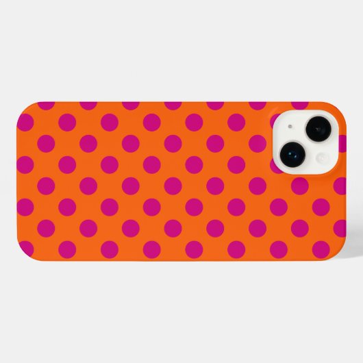 Pois Fuchsia orange (Verso Horizontal)