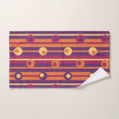 Pois & Grilles, Violet, Orange, Fuchsia (Serviette à main)