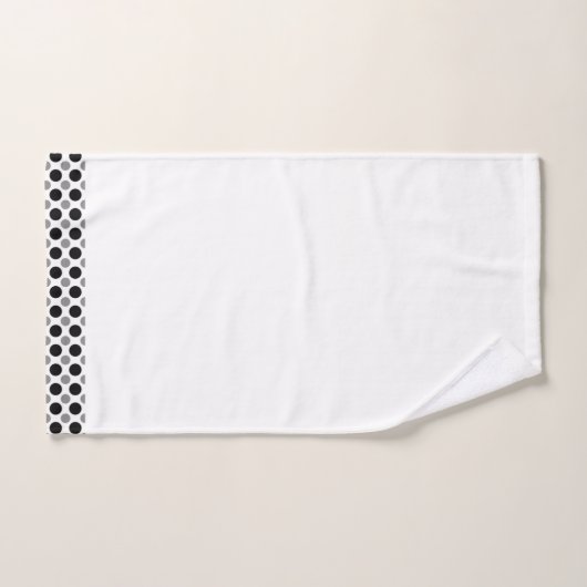 Pois gris et noir (Serviette à main)